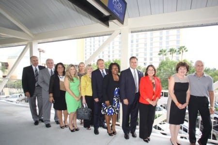 Gary Sain Memorial Skybridge ribbon cutting and dedication ceremony
