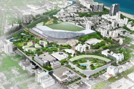 South Beach ACE's former master plan for the redevelopment of the Miami Beach Convention Center site.