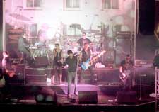 Australian rock band INXS performed at the invitation only party during the National Business Traveler Association tradeshow and conference.